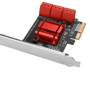 Placa PCI-Express(pci-e) adaptor la 6 x Sata III, LP