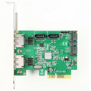 PCIe 2-Lane Controller 4x Int./2x Ext. SATA