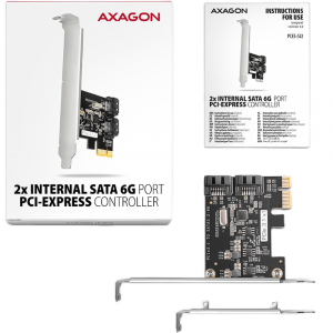 PCI-Express Gigabit, 2x SATA 6G port, Chipset Jmicron JMB582