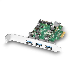 PCIe Adapter 3+1x USB3.0 UASP VIA + LP