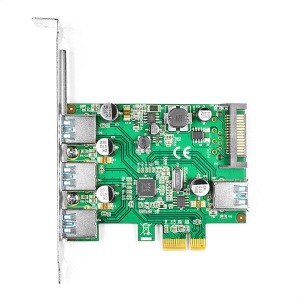 PCIe Adapter 3+1x USB3.0 UASP VIA + LP