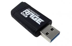 Memorie USB Patriot 128GB Supersonic Rage ELITE  USB3, Black-Red