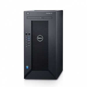 Server Dell PowerEdge T30 - Tower - Intel Xeon E3-1225v5 4C/4T 3.3GHz, 8GB (1x8GB) DDR4-2133 UDIMM, DVDRW, 1x 1TB 7.2K SATA (support max. 4 x SATA 3.5