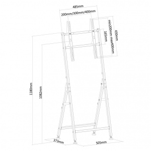 NewStar Flat Screen Floor Stand (height: 108 cm) PLASMA-M1000