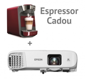 Video proiector EPSON EB-980W, WXGA, 3800 lumeni + cadou Espressor BOSCH Tassimo Suny TAS3203