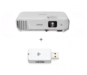 Videoproiector EPSON EB-X06, XGA 1024 x 768, 3600 lumeni, 16000:1 cu adaptor wireless ELPAP11
