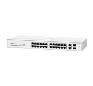 Hewlett Packard Enterprise Aruba Instant On 1430 26G 2SFP Unmanaged L2 Gigabit Ethernet (10/100/1000) 1U White