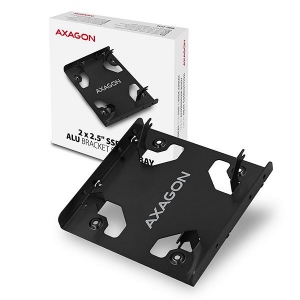 Bracket 2x 2.5 Inch HDD/SSD la 3.5 Inch, Aluminiu