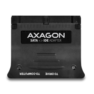 Adaptor SATA la IDE 40-pin Axagon RSI-X1, Bi-directional, Alimentare 4-pin FDD, Negru