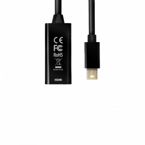 Mini DP > HDMI 1.4 adapter activ 4K/30Hz, alb