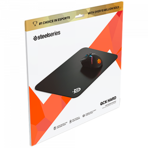SteelSeries I QcK Hard Pad I Gaming Mouse Pad I Hard polyethylene surface / Non-slip rubber base / 320 mm x 270 mm x 3 mm I Black
