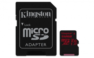 Card De Memorie Kingston 512GB Clasa 10 Black