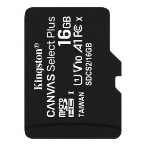 Card De Memorie Kingston 16GB Canvas Select Plus Clasa 10, Black