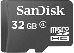 Card de Memorie SanDisk 32GB MicroSDHC Class 4, Black