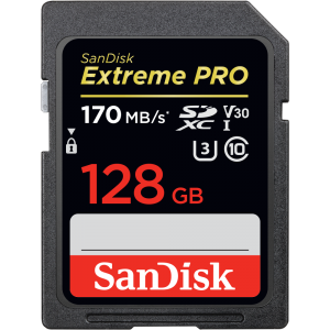 Card De Memorie Sandisk Extreme PRO SDXC 128GB Clasa 10, Black