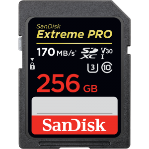 Card De Memorie Sandisk Extreme PRO 256GB Clasa 10, Black