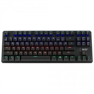Tastatura Cu Fir SPC Gear GK530 Tournament Kailh Blue, Iluminata, Led Multicolor, Negru