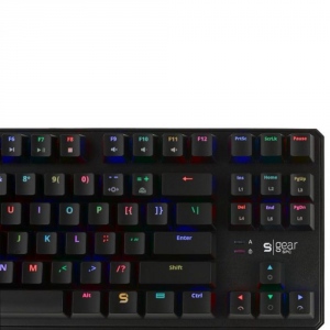 Tastatura Cu Fir SPC Gear GK530 Tournament Kailh Blue, Iluminata, Led Multicolor, Negru