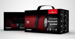 Gembird portable Bluetooth speaker, 2x 5W, micro SD, USB, AUX, red