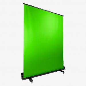 SCREEN LIFT Green Screen, 200 x 150cm, hydraulic, rollbar