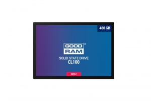 SSD GOODRAM SSD CL100 gen.2 480GB 2.5-- SATA3, 555/450 MB/s, 7mm