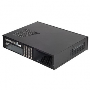 Carcasa Silverstone Silent Computer Case SST-ML03B Milo Slim HTPC Micro ATX, black