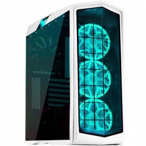 Carcasa Silverstone Gaming SST-PM01W-RGB Primera Midi Tower ATX, white