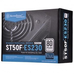 Silverstone ATX PSU SST-ST50F-ES230 v 2.0, 500W 80 Plus, Low Noise 120mm