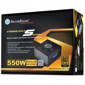Sursa Silverstone ATX PSU SST-ST55F-GS, 550W 80 Plus Gold, Low Noise 120mm, Modular