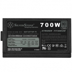 Sursa Silverstone ATX PSU SST-ST70F-TI, 700W 80 Plus Titanium, Low Noise 120mm,Modular