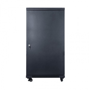 Rack START.LAN Stand Alone 19 inch 22U 600x800mm black (smoky-gray glass front door)