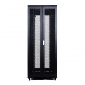 Rack START.LAN Stand Alone 42U 19 inch standing cabinet 800x1000mm black (perf.steel front door