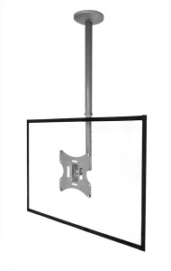 Suport TV tavan Blackmount S54,10---32-- (25cm-82cm), max. 30 kg, reglabil, argintiu
