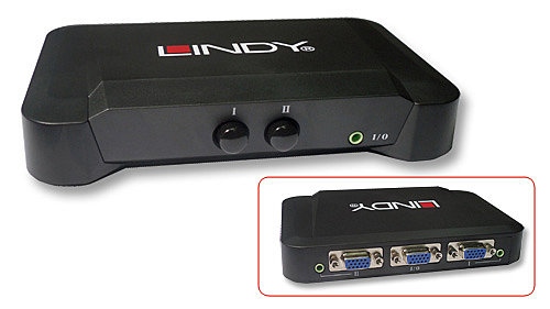 Switch VGA si audio 2 porturi, Lindy