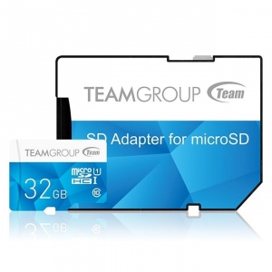 Card De Memorie Team Group Micro SDHC 32GB +Adapter, Blue