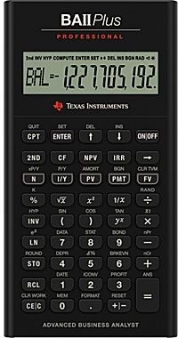 Calculator stiintific Texas Instruments BAII PLUS Professional TI015110