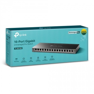 Switch TP-Link 16-Port Gigabit Easy Smart 16 Gigabit RJ45 Ports, Desktop Steel