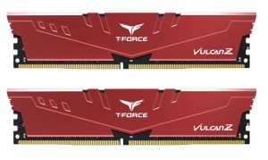 Kit Memorie Team Group Vulcan Z DDR4 8GB (2x4GB) 3000MHz CL16 1.35V XMP 2.0 Red