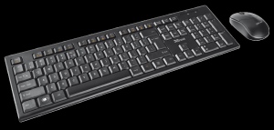 Kit Tastatura + Mouse Wireless Trust Nola Black