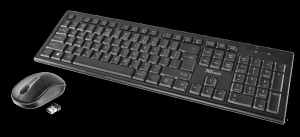 Kit Tastatura + Mouse Wireless Trust Nola Black