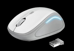 Mouse Wireless Trust Yvi FX White