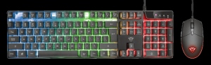 Kit Tastatura + Mouse Trust GXT 838 Azor Gaming, Black