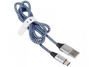 Cablu TRACER USB 2.0 TYPE-C A Male - C Male 1,0m negru È™i albastru