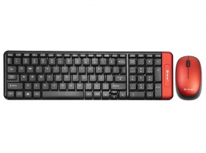 Kit Tastatura +  Mouse TRACER Colorado Cinnabar Red RF Nano
