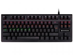 Tastatura Cu Fir Tracer Mechanical GAMEZONE Stinger 87, Iluminata, Led Multicolor, Negru