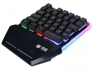 Tastatura Cu Fir Tracer  GAMEZONE Brawler Iluminata, Led Multicolor, Black