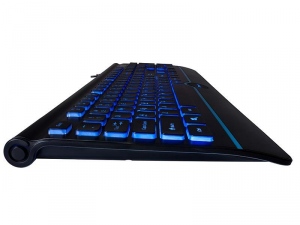 Tastatura Cu Fir Tracer Ofis Pro USB, Iluminata, Led Albastru, Neagra