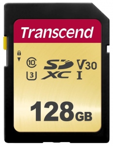 Card De Memorie Transcend SDXC 128GB Clasa 10 Black