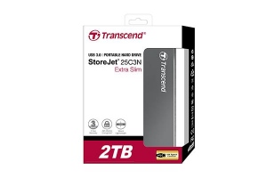 Transcend StoreJet C3N 2TB USB 2.0/3.0 2,5-- Local/cloud back-up, extra slim