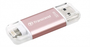 Memorie USB Transcend 32GB for iOS device, JetDrive Go 300, Rose